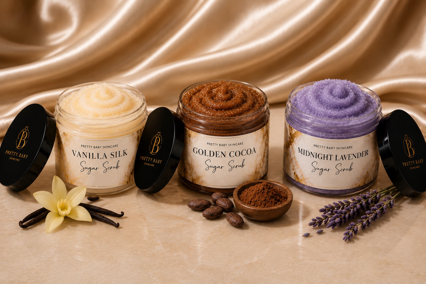 Pretty Baby Sugar Scrub Trio